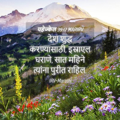 Picture 04 - यहेज्केल 39:12 MARIRV - देश शुद्ध - Bible Verse Picture