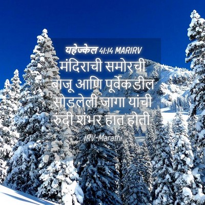 Picture 04 - यहेज्केल 41:14 MARIRV - मंदिराची समोरची - Bible Verse Picture