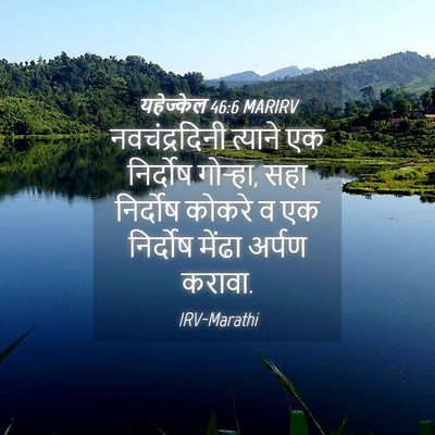 Picture 04 - यहेज्केल 46:6 MARIRV - नवचंद्रदिनी - Bible Verse Picture