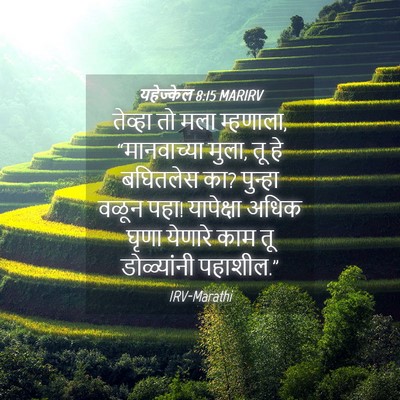 Picture 04 - यहेज्केल 8:15 MARIRV - तेव्हा तो मला - Bible Verse Picture