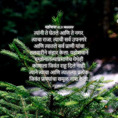 Picture 04 - यहोशवा 10:37 MARIRV - त्यांनी ते घेतले - Bible Verse Picture