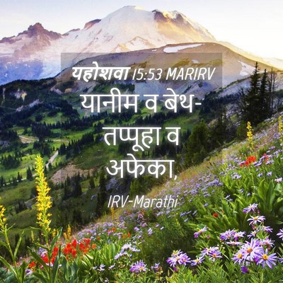 Picture 04 - यहोशवा 15:53 MARIRV - यानीम व - Bible Verse Picture
