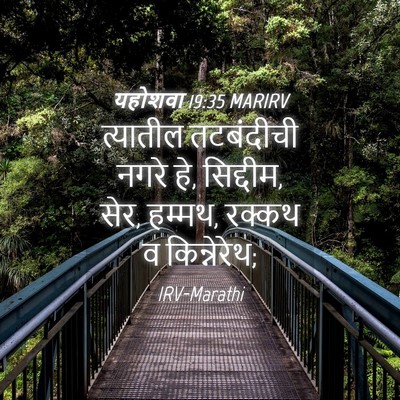 Picture 04 - यहोशवा 19:35 MARIRV - त्यातील तटबंदीची - Bible Verse Picture