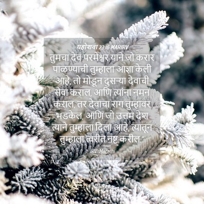 Picture 04 - यहोशवा 23:16 MARIRV - तुमचा देव - Bible Verse Picture