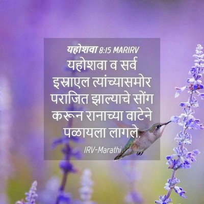 Picture 04 - यहोशवा 8:15 MARIRV - यहोशवा व सर्व - Bible Verse Picture