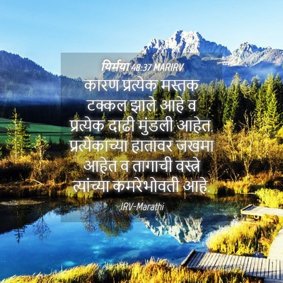 Picture 04 - यिर्मया 48:37 MARIRV - कारण प्रत्येक - Bible Verse Picture