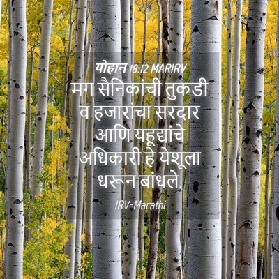 Picture 04 - योहान 18:12 MARIRV - मग सैनिकांची - Bible Verse Picture