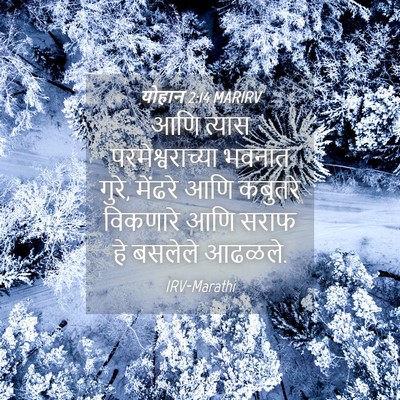 Picture 04 - योहान 2:14 MARIRV - आणि त्यास - Bible Verse Picture