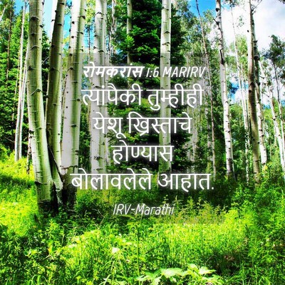Picture 04 - रोमकरांस 1:6 MARIRV - त्यांपैकी - Bible Verse Picture