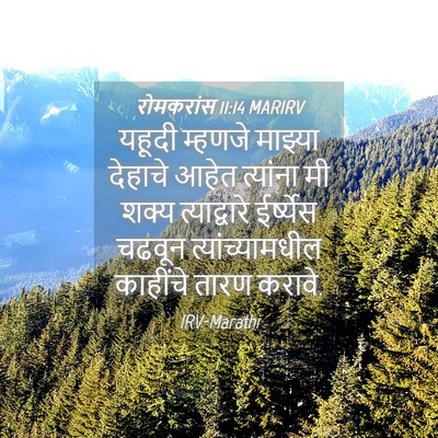 Picture 04 - रोमकरांस 11:14 MARIRV - यहूदी म्हणजे - Bible Verse Picture