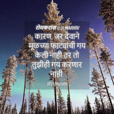 Picture 04 - रोमकरांस 11:21 MARIRV - कारण, जर देवाने - Bible Verse Picture