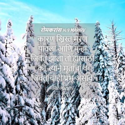 Picture 04 - रोमकरांस 14:9 MARIRV - कारण ख्रिस्त मरण - Bible Verse Picture