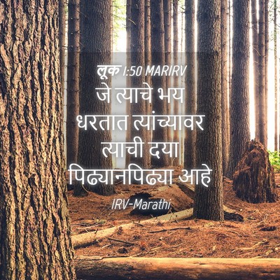 Picture 04 - लूक 1:50 MARIRV - जे त्याचे भय धरतात - Bible Verse Picture