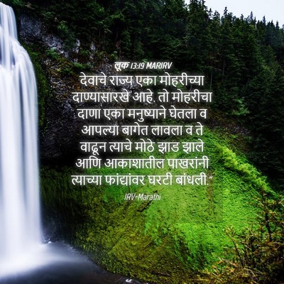 Picture 04 - लूक 13:19 MARIRV - देवाचे राज्य एका - Bible Verse Picture