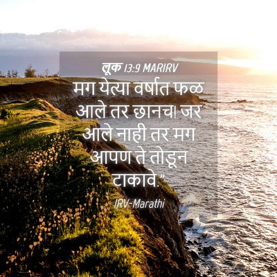 Picture 04 - लूक 13:9 MARIRV - मग येत्या वर्षात - Bible Verse Picture