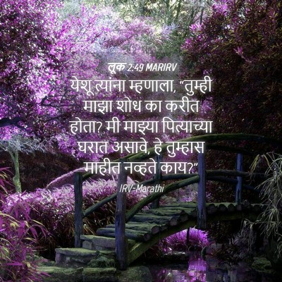 Picture 04 - लूक 2:49 MARIRV - येशू त्यांना - Bible Verse Picture