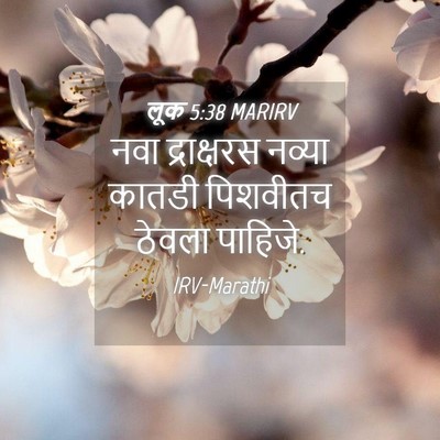 Picture 04 - लूक 5:38 MARIRV - नवा द्राक्षरस - Bible Verse Picture