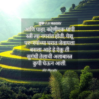 Picture 04 - लूक 7:37 MARIRV - आणि पाहा, कोणीएक - Bible Verse Picture