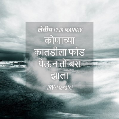 Picture 04 - लेवीय 13:18 MARIRV - कोणाच्या कातडीला - Bible Verse Picture