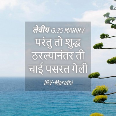 Picture 04 - लेवीय 13:35 MARIRV - परंतु तो शुद्ध - Bible Verse Picture