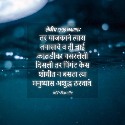 Picture 04 - लेवीय 13:36 MARIRV - तर याजकाने त्यास - Bible Verse Picture