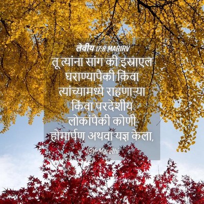 Picture 04 - लेवीय 17:8 MARIRV - तू त्यांना सांग की - Bible Verse Picture