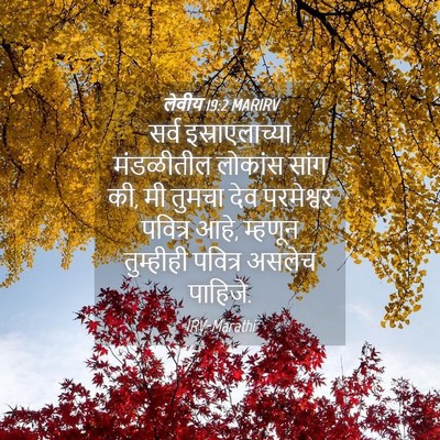 Picture 04 - लेवीय 19:2 MARIRV - सर्व इस्राएलाच्या - Bible Verse Picture