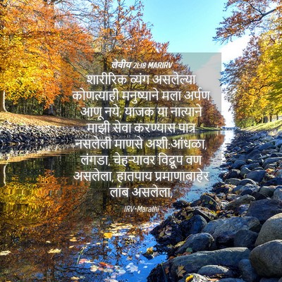 Picture 04 - लेवीय 21:18 MARIRV - शारीरिक व्यंग - Bible Verse Picture