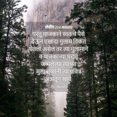 Picture 04 - लेवीय 22:11 MARIRV - परंतु याजकाने - Bible Verse Picture
