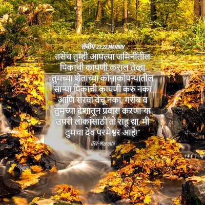 Picture 04 - लेवीय 23:22 MARIRV - तसेच तुम्ही - Bible Verse Picture
