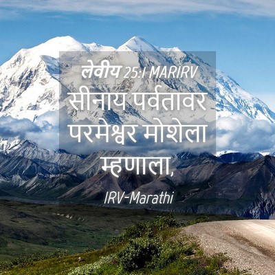 Picture 04 - लेवीय 25:1 MARIRV - सीनाय पर्वतावर - Bible Verse Picture