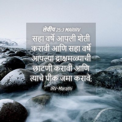 Picture 04 - लेवीय 25:3 MARIRV - सहा वर्षे आपली - Bible Verse Picture