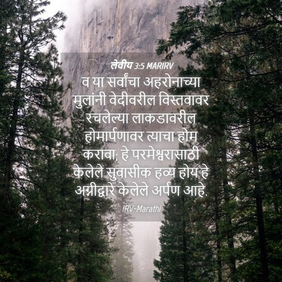 Picture 04 - लेवीय 3:5 MARIRV - व या सर्वांचा - Bible Verse Picture