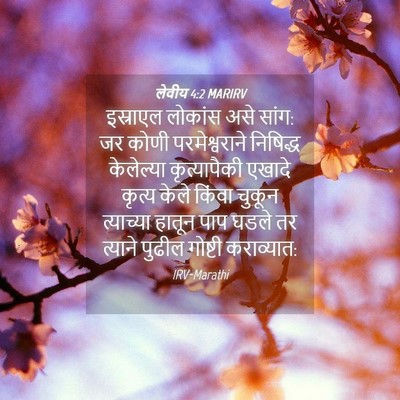 Picture 04 - लेवीय 4:2 MARIRV - इस्राएल लोकांस - Bible Verse Picture