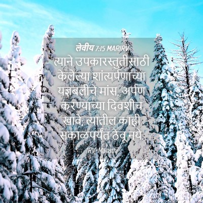 Picture 04 - लेवीय 7:15 MARIRV - त्याने - Bible Verse Picture