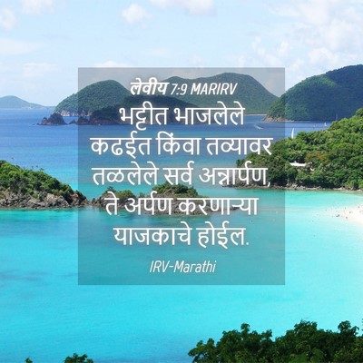 Picture 04 - लेवीय 7:9 MARIRV - भट्टीत भाजलेले - Bible Verse Picture
