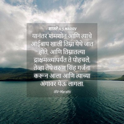 Picture 04 - शास्ते 14:5 MARIRV - यानंतर शमशोन आणि - Bible Verse Picture