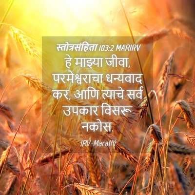 Picture 04 - स्तोत्रसंहिता 103:2 MARIRV - हे माझ्या जीवा, - Bible Verse Picture