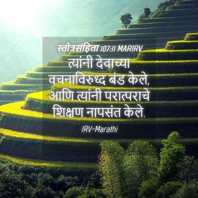 Picture 04 - स्तोत्रसंहिता 107:11 MARIRV - त्यांनी देवाच्या - Bible Verse Picture