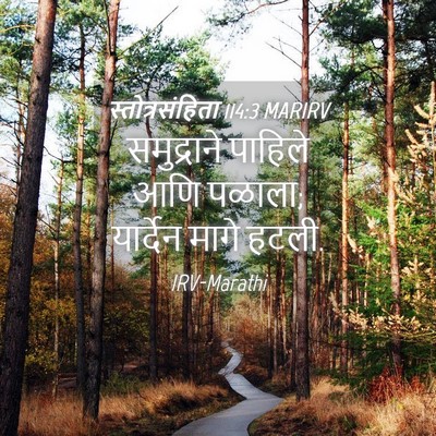Picture 04 - स्तोत्रसंहिता 114:3 MARIRV - समुद्राने पाहिले - Bible Verse Picture