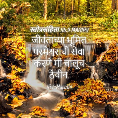 Picture 04 - स्तोत्रसंहिता 116:9 MARIRV - जीवंताच्या भूमित - Bible Verse Picture