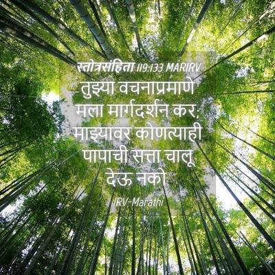 Picture 04 - स्तोत्रसंहिता 119:133 MARIRV - तुझ्या - Bible Verse Picture