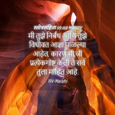 Picture 04 - स्तोत्रसंहिता 119:168 MARIRV - मी तुझे निर्बंध - Bible Verse Picture