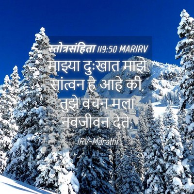 Picture 04 - स्तोत्रसंहिता 119:50 MARIRV - माझ्या दुःखात - Bible Verse Picture