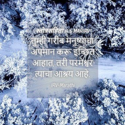 Picture 04 - स्तोत्रसंहिता 14:6 MARIRV - तुम्ही गरीब - Bible Verse Picture