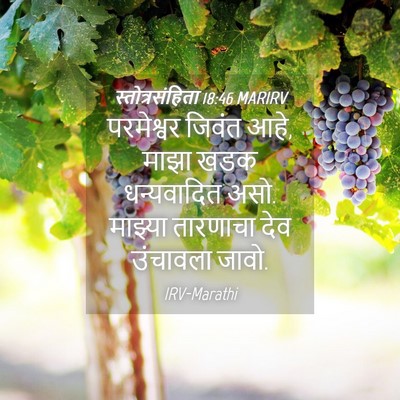 Picture 04 - स्तोत्रसंहिता 18:46 MARIRV - परमेश्वर जिवंत - Bible Verse Picture