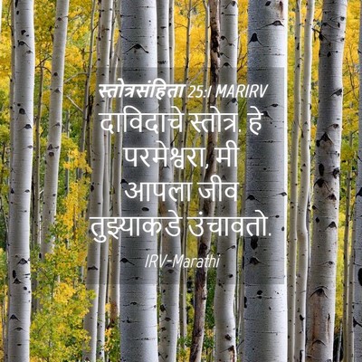 Picture 04 - स्तोत्रसंहिता 25:1 MARIRV - दाविदाचे स्तोत्र. - Bible Verse Picture