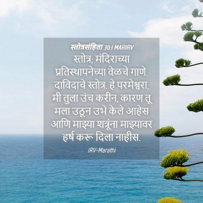 Picture 04 - स्तोत्रसंहिता 30:1 MARIRV - स्तोत्र; - Bible Verse Picture