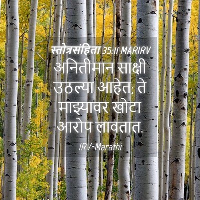 Picture 04 - स्तोत्रसंहिता 35:11 MARIRV - अनितीमान साक्षी - Bible Verse Picture