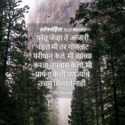 Picture 04 - स्तोत्रसंहिता 35:13 MARIRV - परंतू जेव्हा ते - Bible Verse Picture